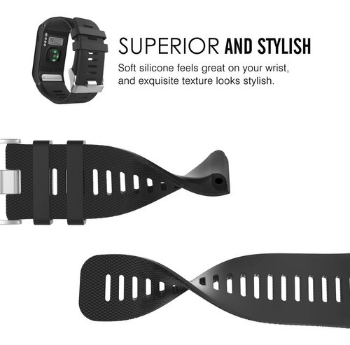 Malla Para Reloj Garmin Vivoactive Hr (negra) 1