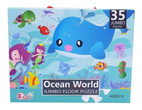 Rompecabezas Gigante Animales De Mar Puzzle 35 Piezas 44x60 1