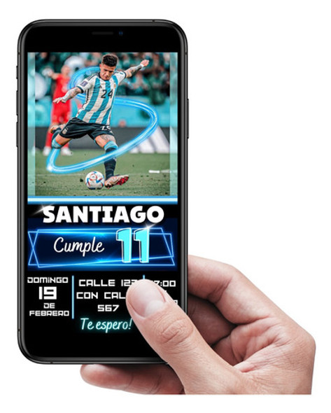Invitacion Digital Enzo Fernández Futbol Selección Argentina 0