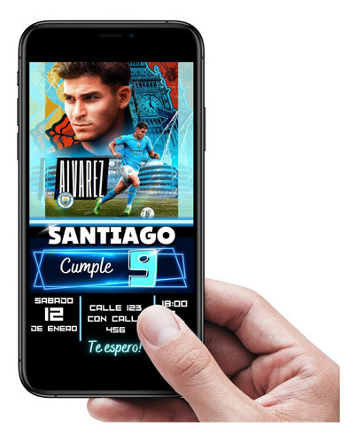 Invitacion Digital Enzo Fernández Futbol Selección Argentina 1