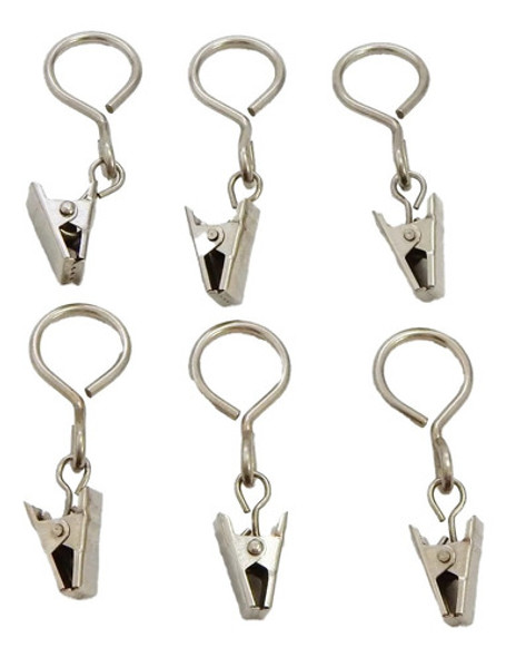 24 Unidades De Clips De Metal Para Kit Tensor Cable 5 Mts 0