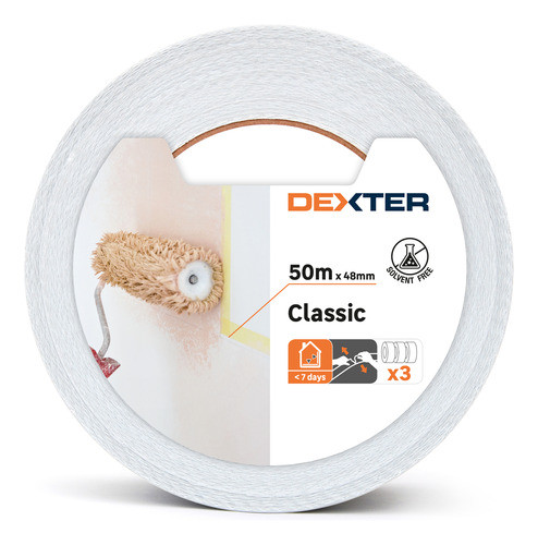 Kit Com 3 Fitas Crepes Brancas 48mmx50m Dexter 0