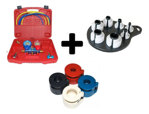 Kit Manifold Spring Lock Saca Filtro De Ar Condicionado 0