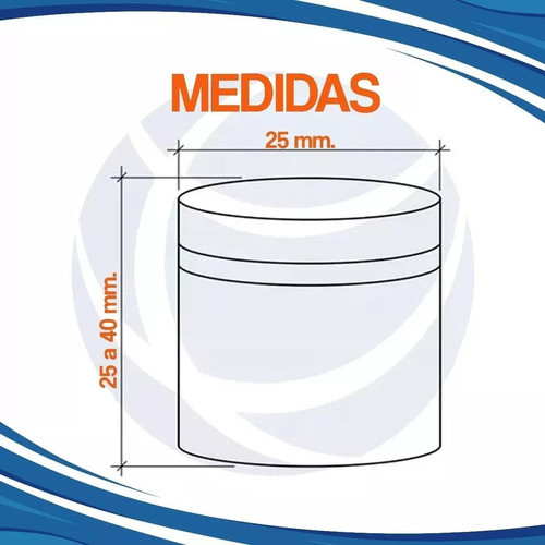 Distanciador Separador Vidrio Acero Inox 25x25 Mm X 10 Uni 1