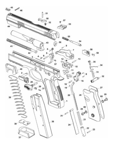 Cz 75 Uña Extractora Shadow 1/2 1