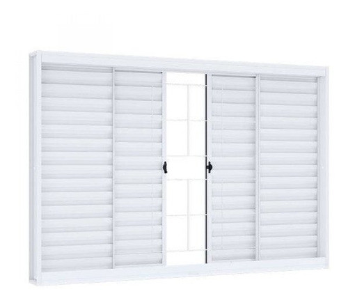 Janela De Aço De Correr De Correr 100x120cm Com Grade Wt 0