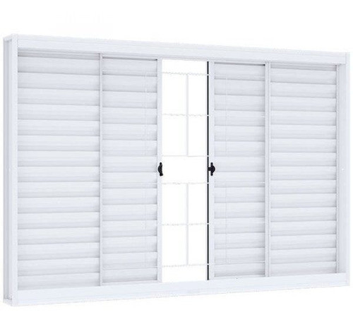 Janela De Aço De Correr De Correr 100x120cm Com Grade Wt 1