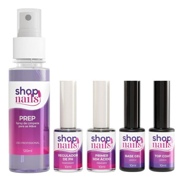 Kit Preparadores Prep Ph Primer Base Gel Top Coat Shopnails 0