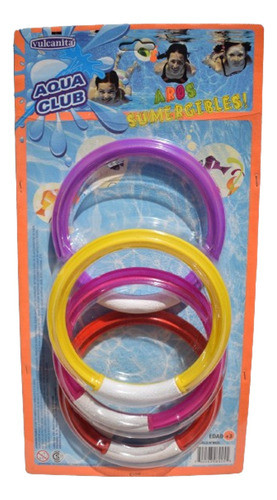 Aros Sumergibles X 4 En Blister Vulcanita Caffaro 0