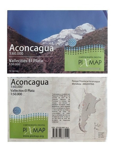 Carta Topográfica Aconcagua + Cordón Del Plata. 0