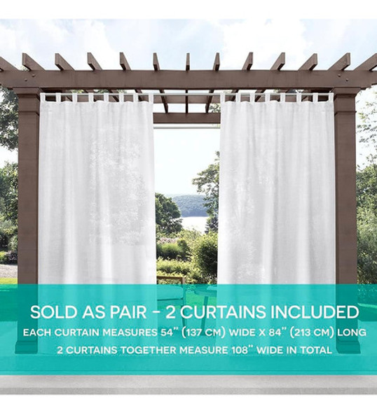 Exclusive Home Miami Semi-sheer Indoor/outdoor Hook-and-loop 1