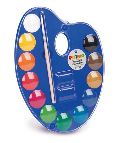 Set Acuarelas Chico X12 Con Pincel - Primo Origen Italiano 0