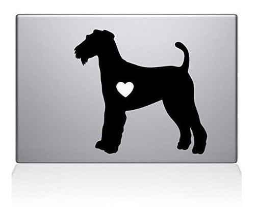 The Decal Guru Airedale Terrier Love Silhouette Decal 0