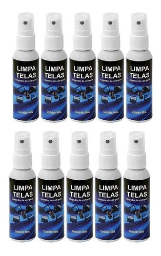 10 Limpa Telas Notebook Tv Televisão Implastec 60 Ml 0