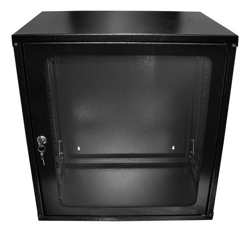 Mini Rack De Parede Padrão 19'' Preto Texturizado Switch Lan 1