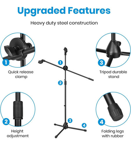 Tripode Para Microfono Jirafa Con Pipeta 1