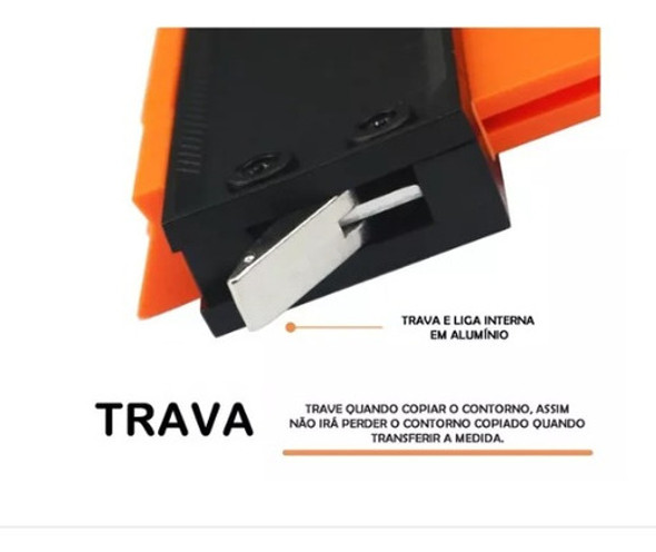 Gabarito De Perfis Copiadora De Contornos 29cm Lançamento 1