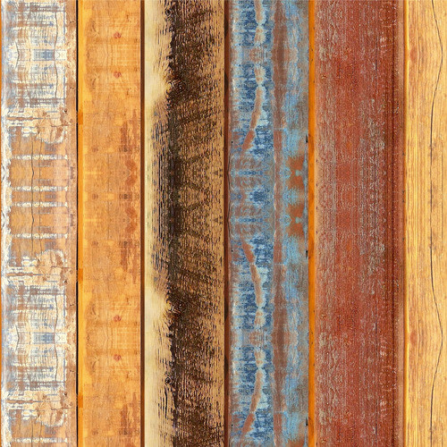 Papel De Parede Madeira Demolição Colorida 10mx57cm Mad49g 0