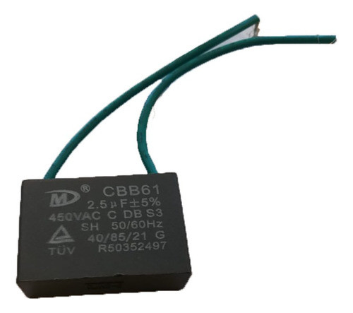 Capacitor Para Ventilador 3 Uf  450v Pack 5 0