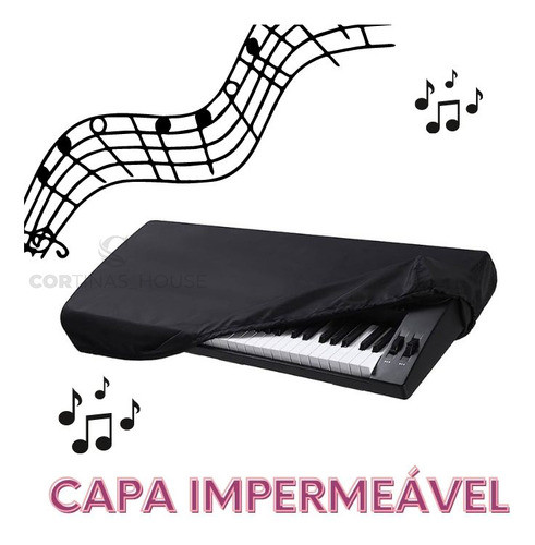 Capa Teclado Musical Simples C/elastico 0