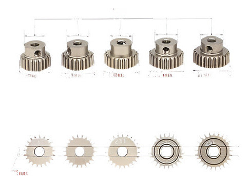 Goolrc 48dp 21t-25t Piñón Engranaje Motor Combo Set Para T7z 1