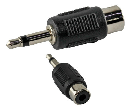 Adaptador Mini Plug 3.5mm Mono Macho A Jack Rca Hembra Htec 0
