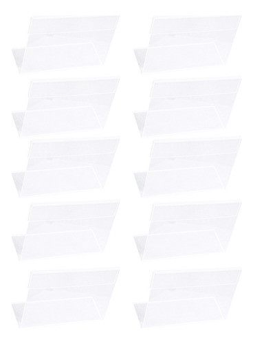 Suporte De Etiqueta Em Acrílico, 10 Unidades 0