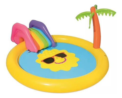 Play Center Inflable Isla Del Sol C/ Tobogan Bestway 53071 0