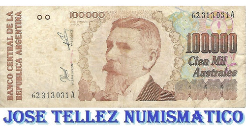 Bottero 2891 Australes 100.000 Serie A Bueno Palermo 0