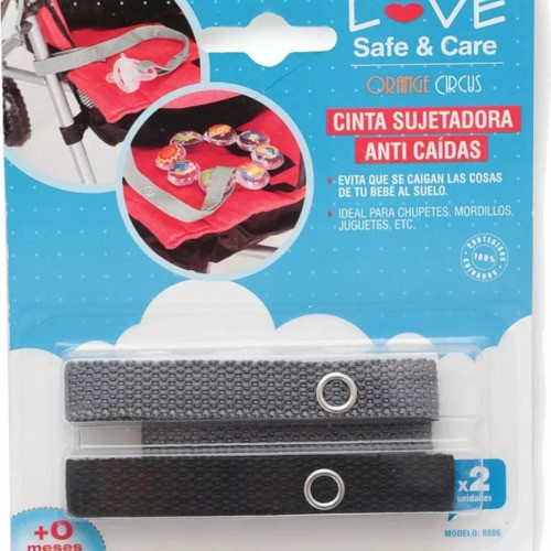 Cinta Sujetadora Anti Caidas Mordillo Chupete X 2 Unidades 0