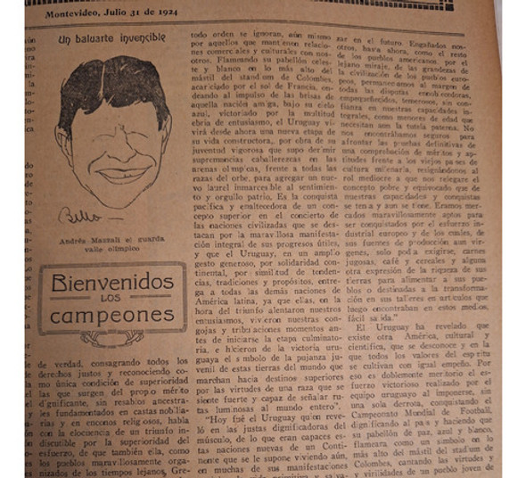 Mundo Uruguayo 290 Cronicas Campeones Olimpicos 1924 Y Mas 1