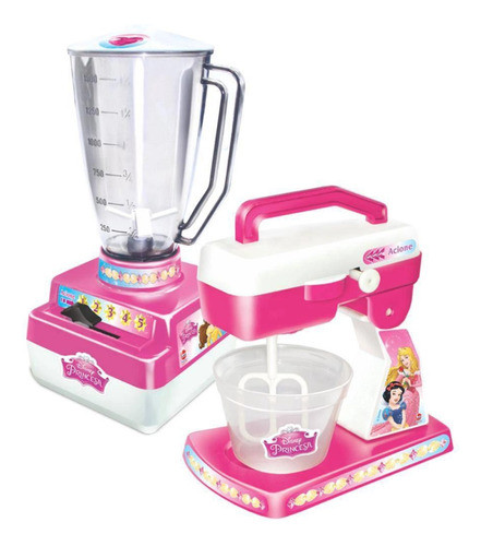 Conjunto Liquidificador Batedeira Das Princesas Disney Lider 0