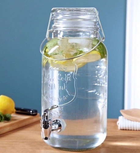 Frasco Dispenser Grifo Canilla 3,6l Cierre Hermetico Fiesta 0