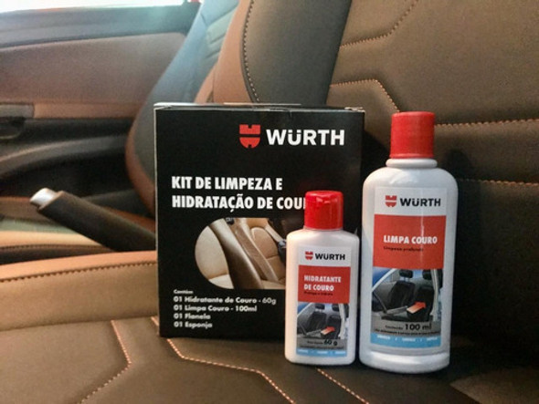 Kit Para Limpeza /  Hidratação Do Banco De Couro Wurth Top 1