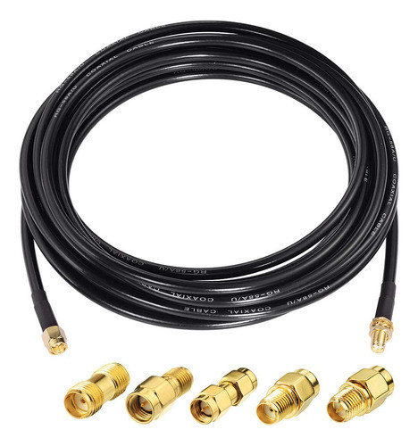 Superbat Cable Coaxial Sma Macho A Sma Hembra 25ft 5pcs Kit 0