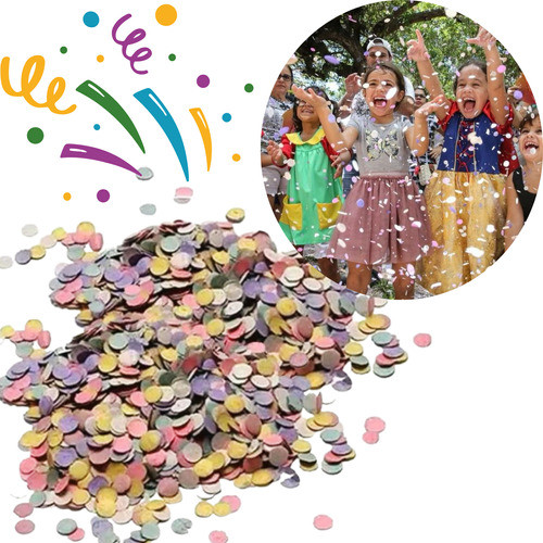 5 Pacotes Confetes Para Festa De Carnaval P Festa Reciclado 0