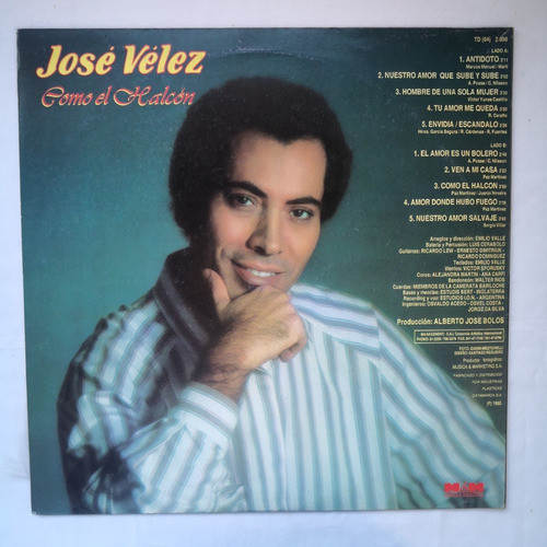 José Vélez Como El Halcón Lp Vinilo / Kktus 1