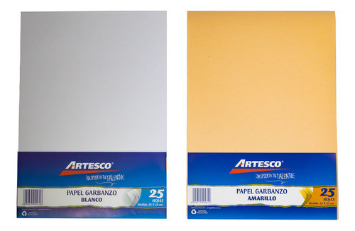 Papel Garbanzo Amarillo Artesco 25 Hojas - Goldin Papeleria 0