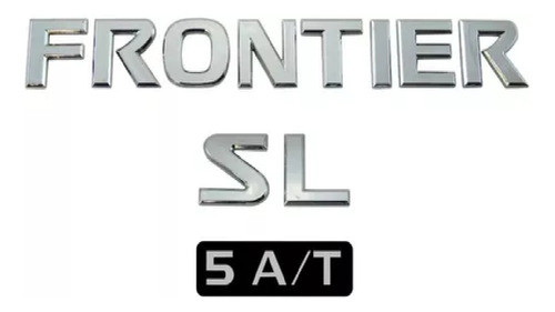 Kit Emblemas Nissan Adesivos Frontier Sl 5 A/t Mod. Original 0