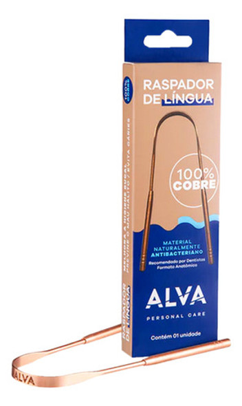 Raspador De Lingua 100% Cobre Alva 0