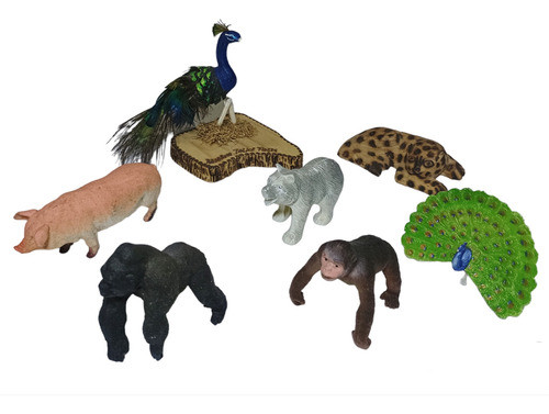 Lote De 7 Juguetes Animales 0