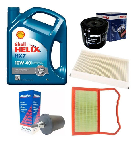 Combo 4 Filtros + Aceite 10w40 Volkswagen Up 2017 2018 2019 0