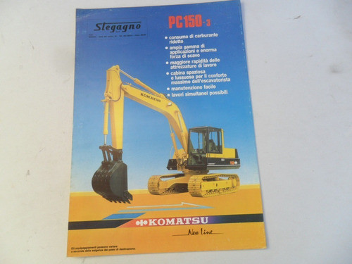 Folleto Tractor Komatsu 150 Pala Mecanica Maquinaria Antiguo 0
