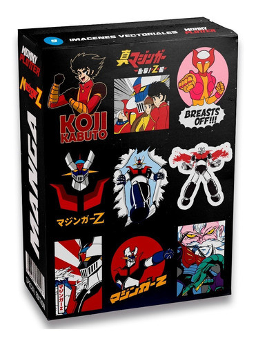 Pack Vector Anime Mazinger Z Sublimacion Serigrafia Editable 0