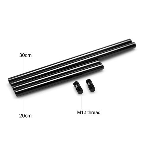 Smallrig 1659 15mm Rods Pack With M12 Thread Rod Cap  (ty8u) 1