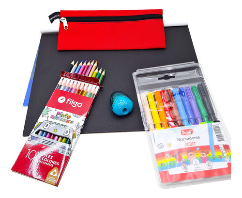 Kit Base Arte Escolar Lápices Metalizados 0