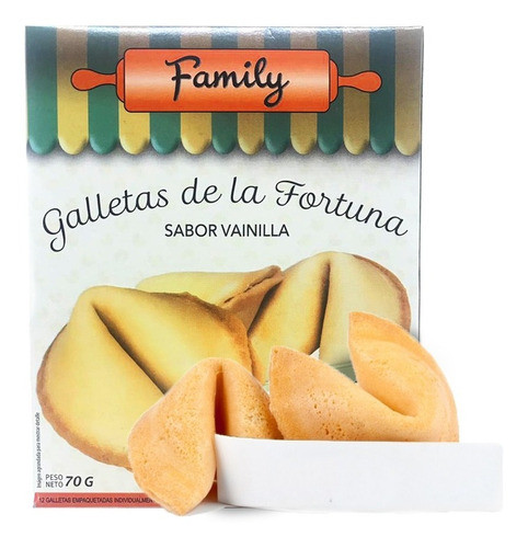 Galletas De La Fortuna Sabor Vainilla X 12u - De La Suerte 0