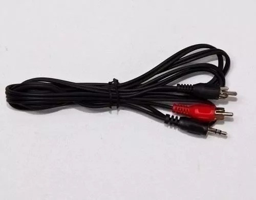 Cable Audio 2 Rca 1 Miniplug 3.5 Stereo 1,5m Pc Notebook 1