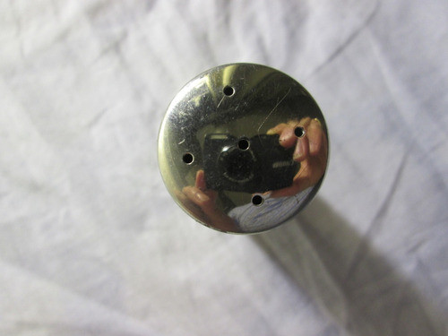 Talquera De Nécessaire Antiguo Metal Cromado 1