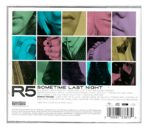 R5 Sometime Last Night Special Edition Cd 1